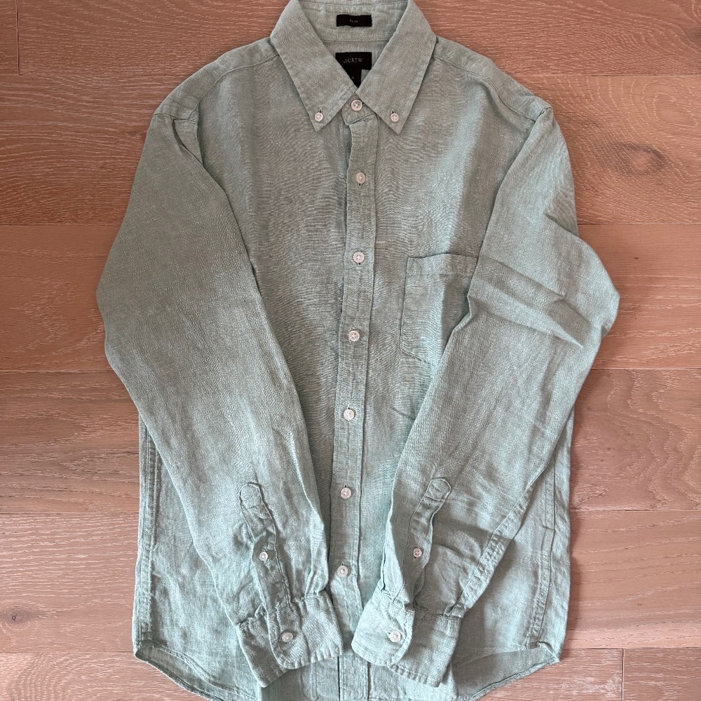J. Crew Linen Button Down Shirt
